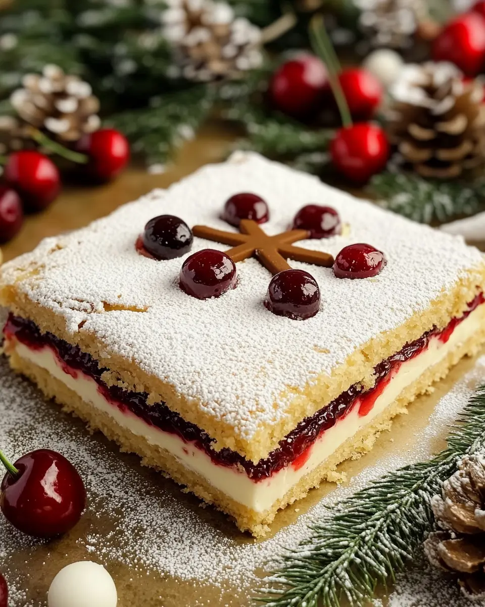 Weihnachtlicher Blechkuchen: Indulgent Cherry Almond Delight 6 cg57kc9vhatydncj5dtb