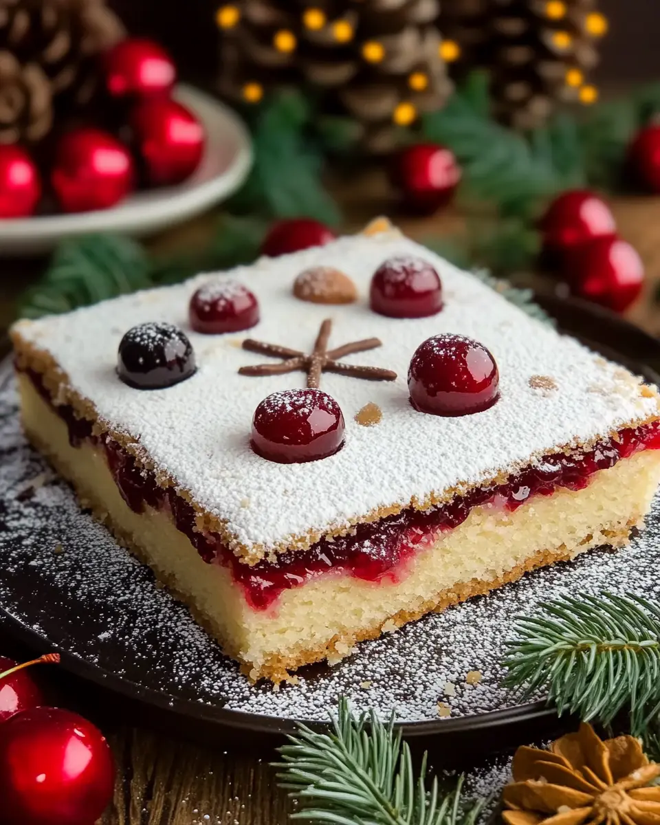 Weihnachtlicher Blechkuchen: Indulgent Cherry Almond Delight 5 fnlnz57r1ksyggwn6yct