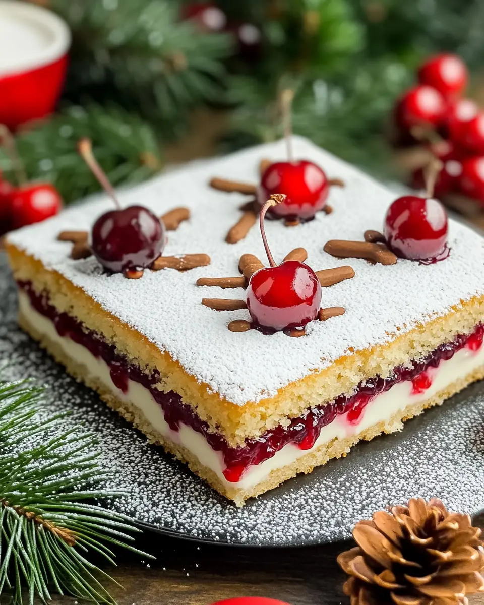 Weihnachtlicher Blechkuchen: Indulgent Cherry Almond Delight 7 tfl75g4rritdrc9p5sbn