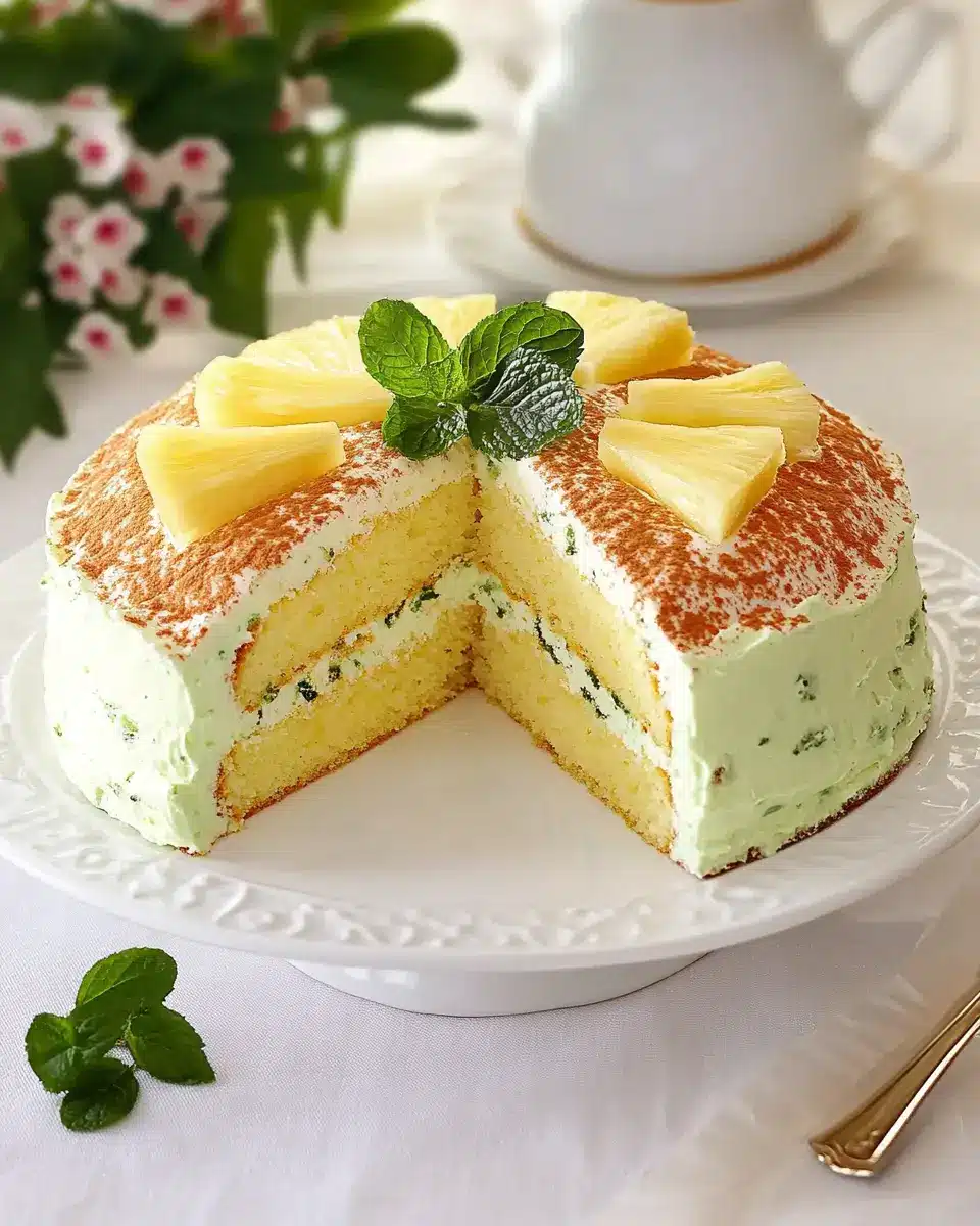 Ananas-Kuppeltorte mit Minz-Frischkäsecreme: A Refreshingly Indulgent Treat 5