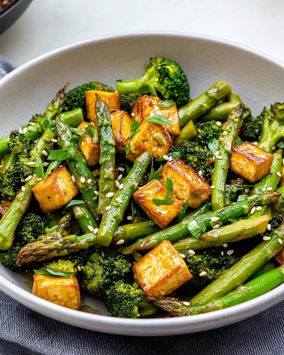 Grüne Spargel Pfanne mit Brokkoli und Räuchertofu: Easy Delight! 7