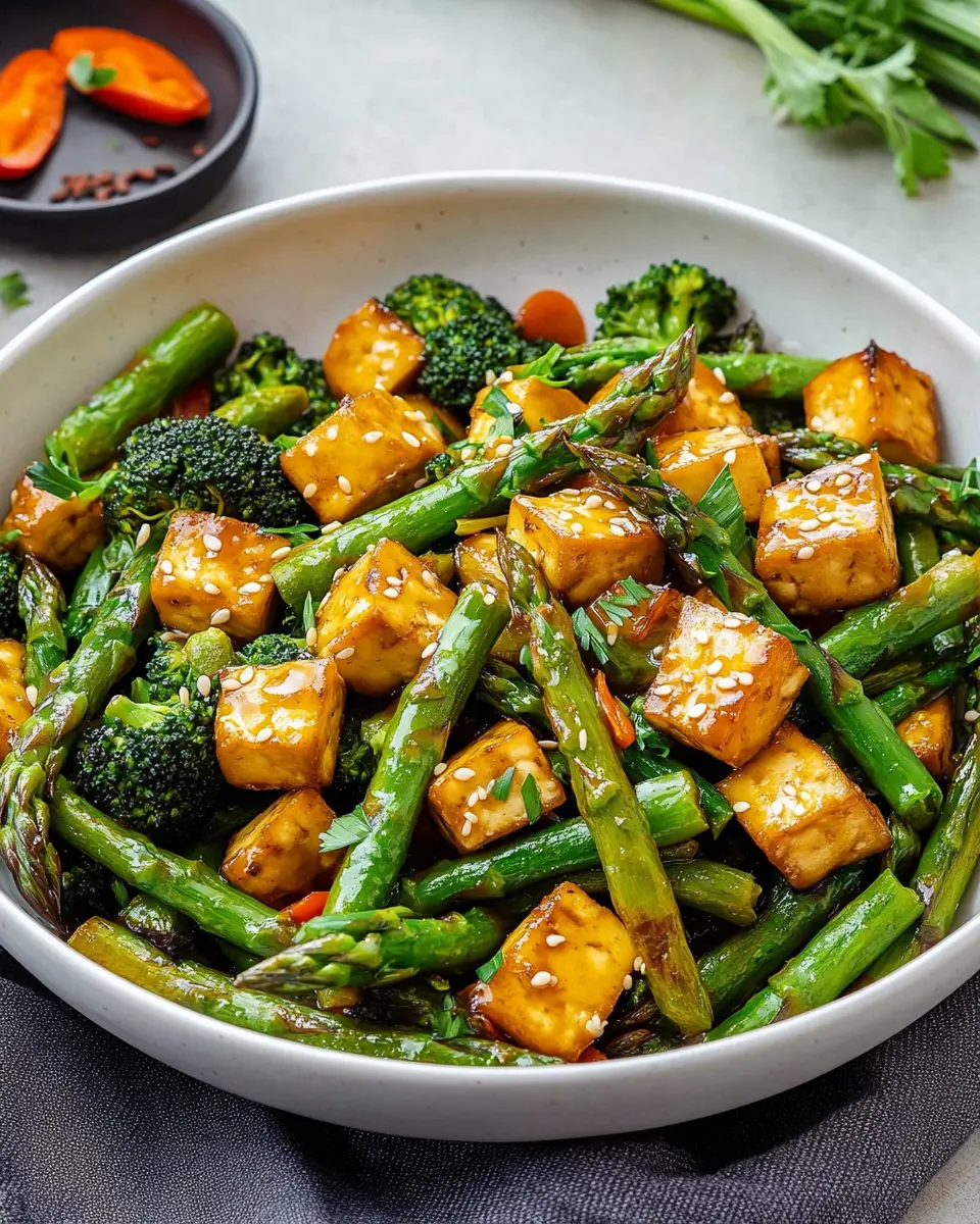 Grüne Spargel Pfanne mit Brokkoli und Räuchertofu: Easy Delight! 5 sevrl3ik3g0jtn9ne4ub