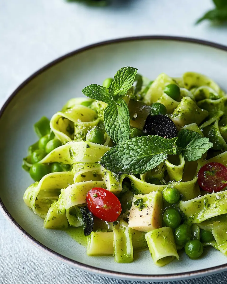 Pasta mit Erbsen-Minz-Sauce: A Refreshingly Easy Delight 6