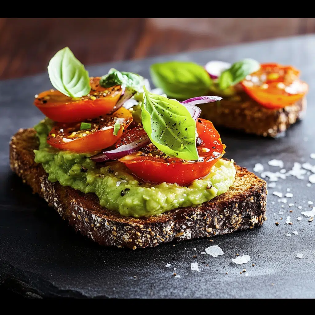 Avocado-Toast mit gegrilltem Käse