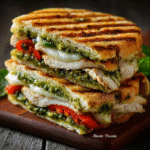 Hähnchen-Pesto-Tomaten-Panini