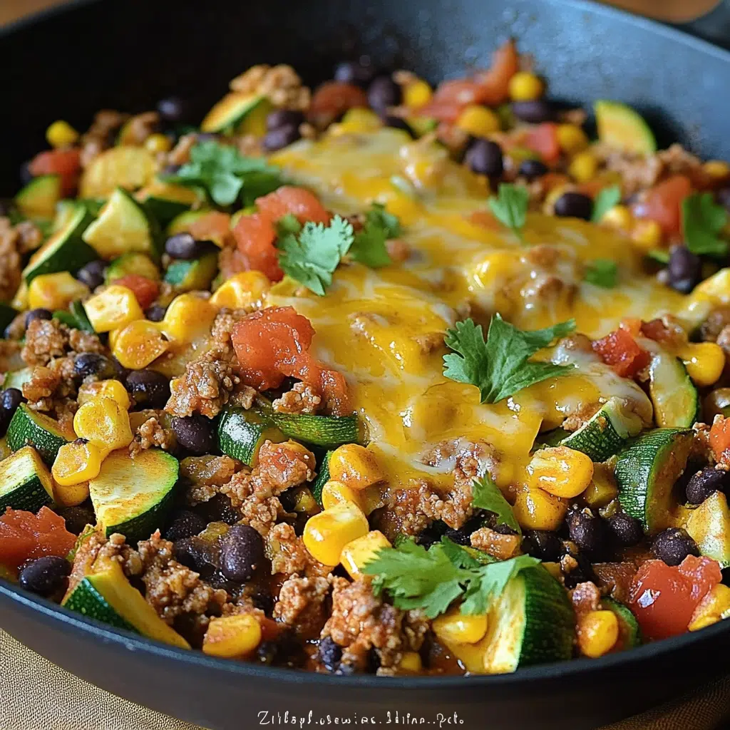 Zucchini-Mais-Tomaten-Auflauf mit Parmesan-Kruste