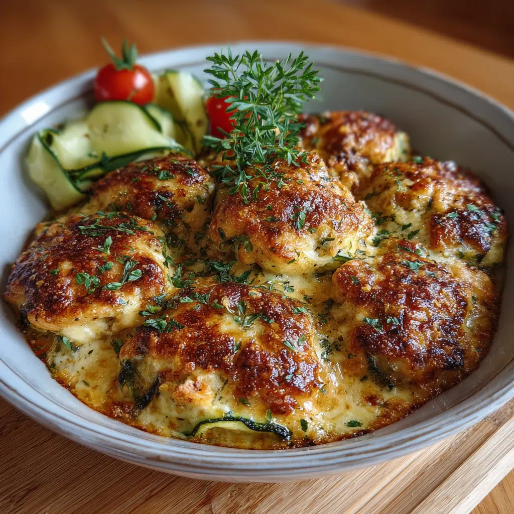 Käse-Hühnchen-Zucchini-Auflauf: Ein einfaches Rezept!
