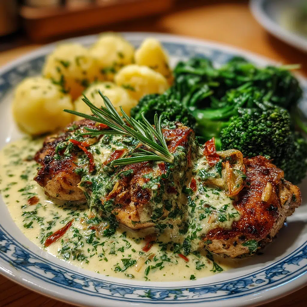 Knoblauch-Hühnchen mit Brokkoli und Spinat: Ein Genuss!