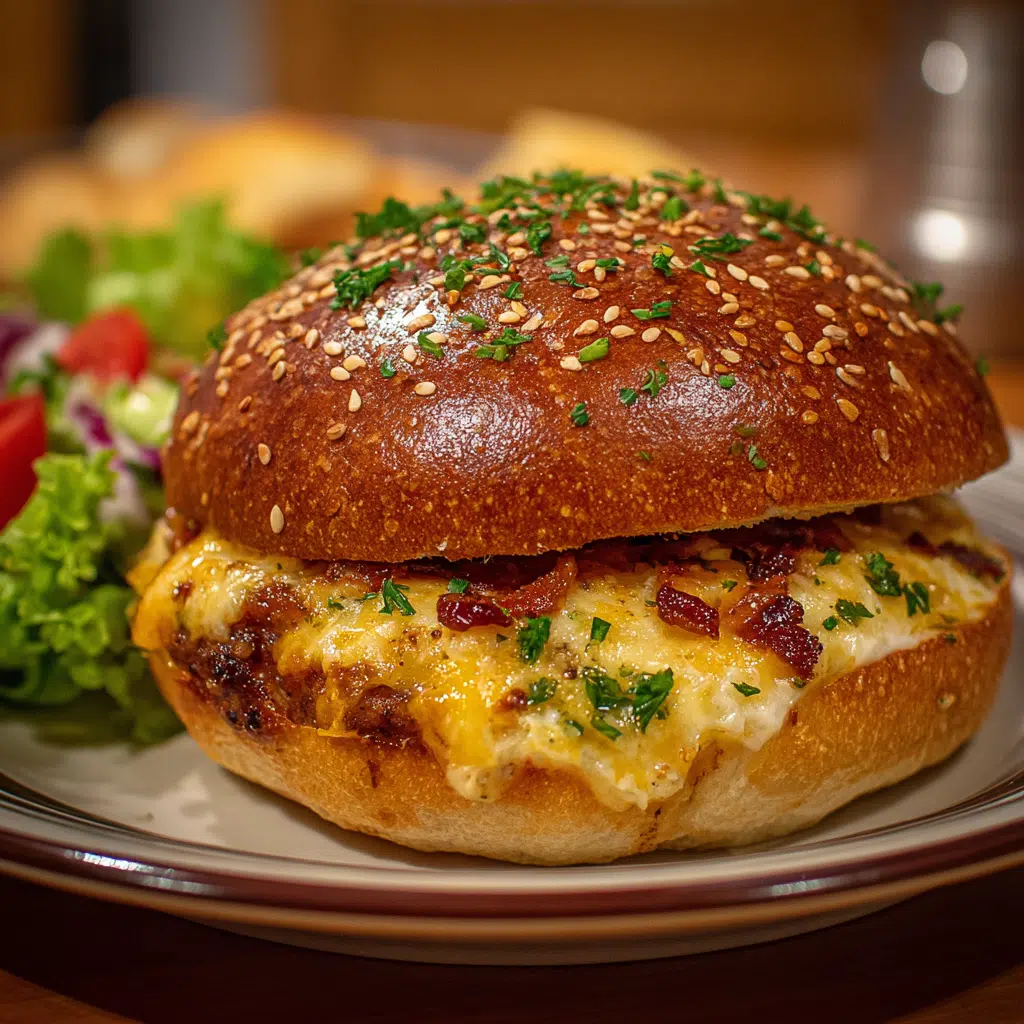 Knoblauch-Parmesan-Cheeseburger-Bomben, einfach köstlich!
