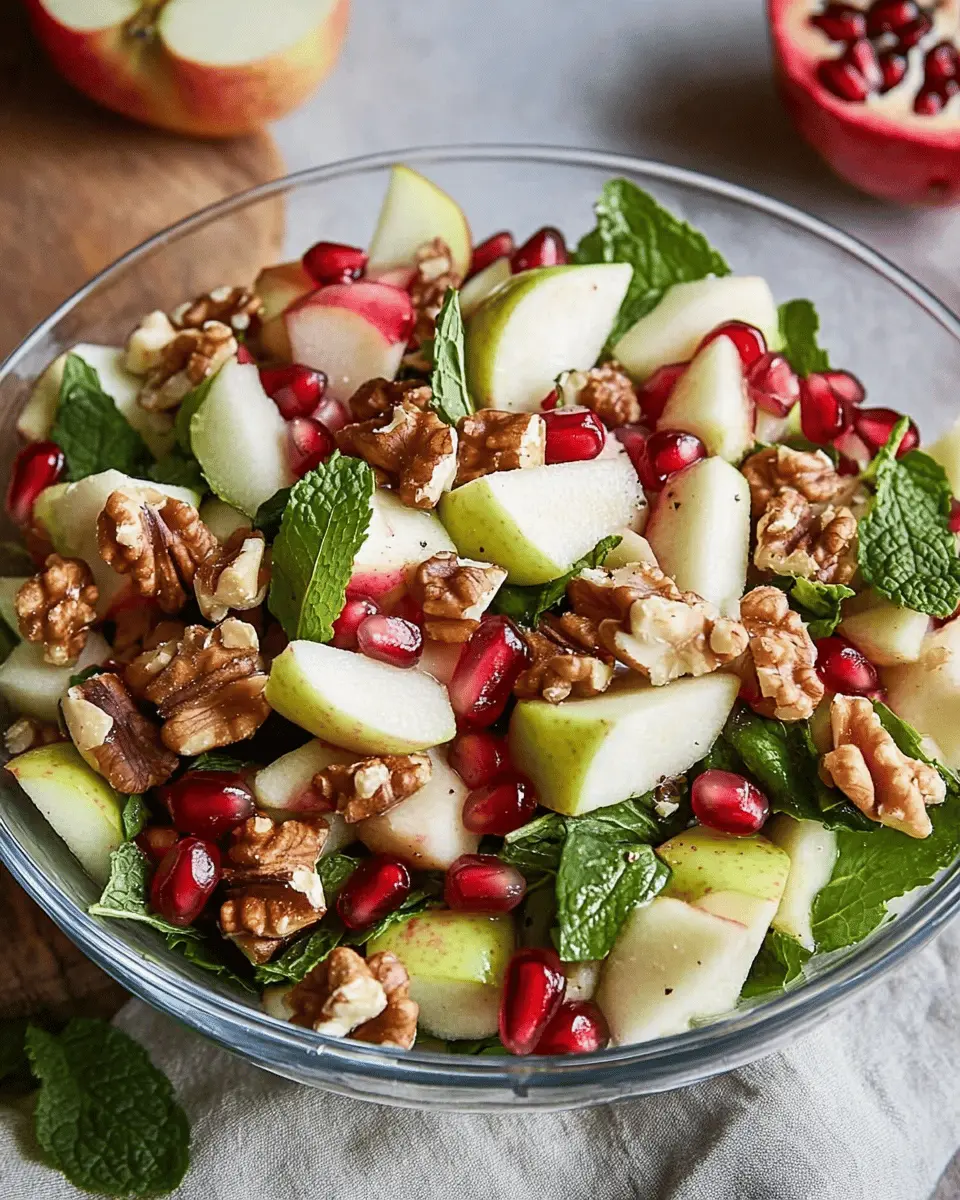 Festlicher Apfel-Granatapfel-Nuss-Salat: A Juicy Twist on Tradition