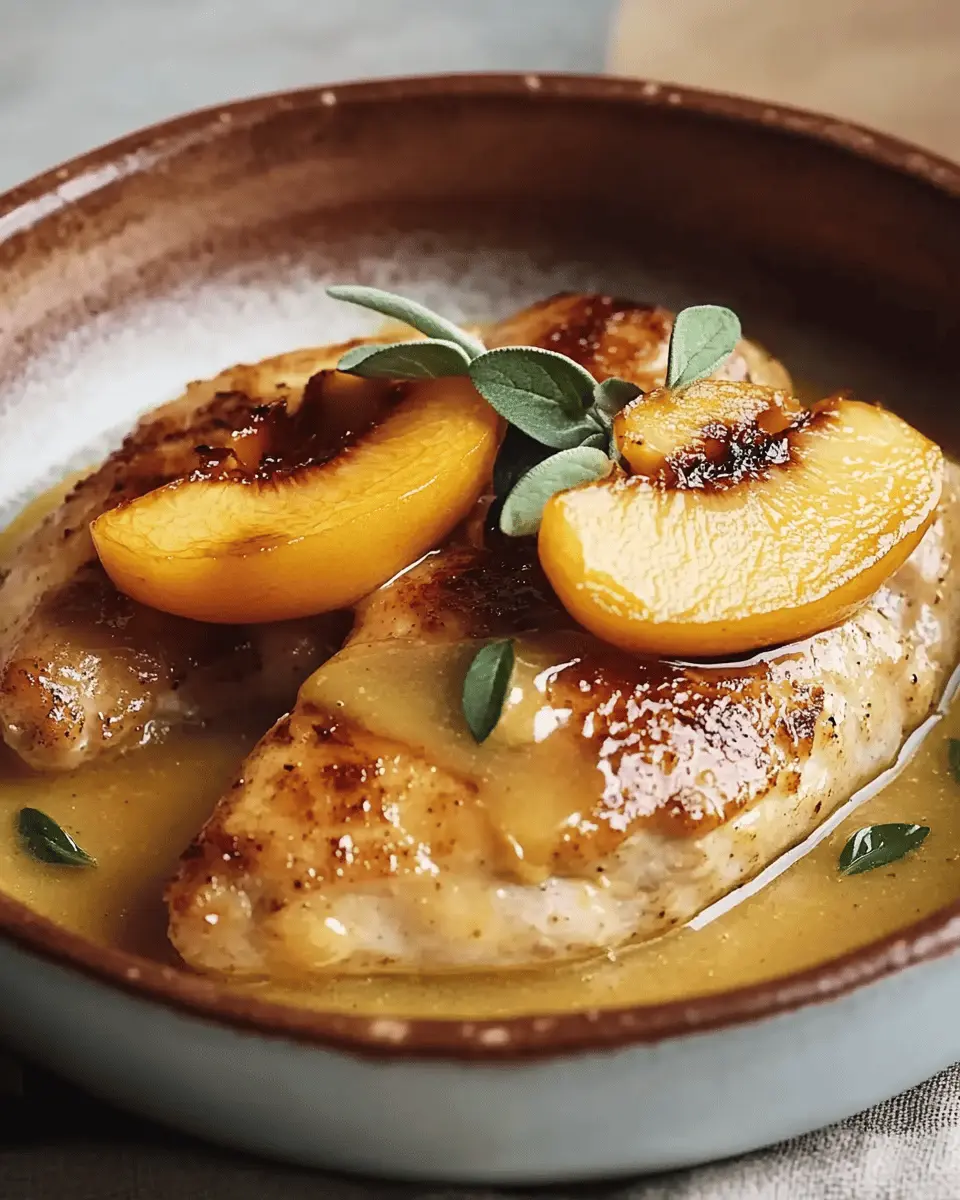 Hähnchen mit Pfirsichen und Honig-Zitronensauce: Irresistibly Juicy!