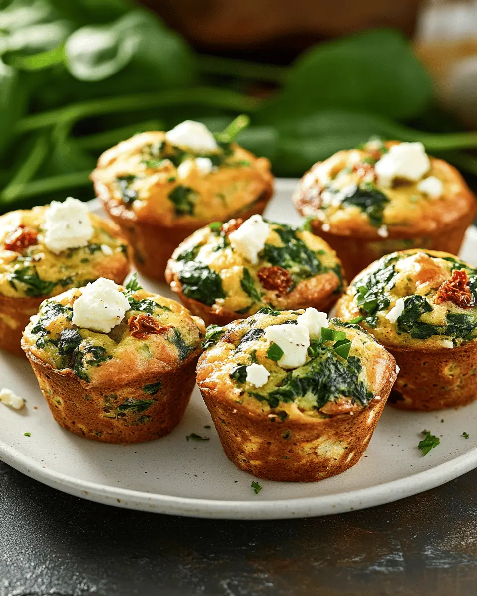 Eier-Muffins mit Spinat