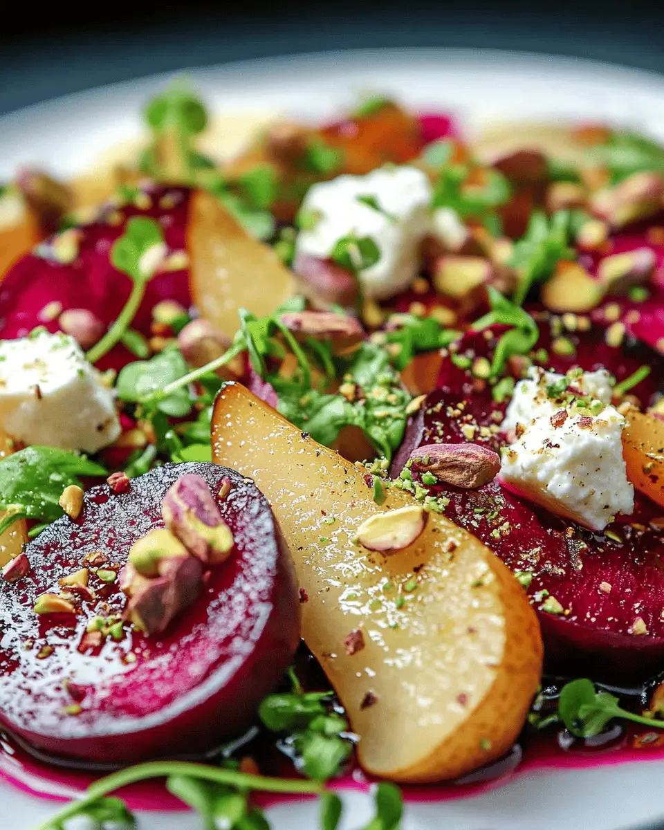 Rote-Bete-Salat mit karamellisierter Birne: Irresistibly Crunchy!