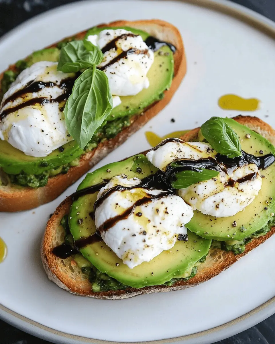 Avocado Burrata Bruschetta: A Juicy Twist for Your Tastebuds