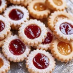Rezept für mit Marmelade gefüllte Kekse First Image First Image