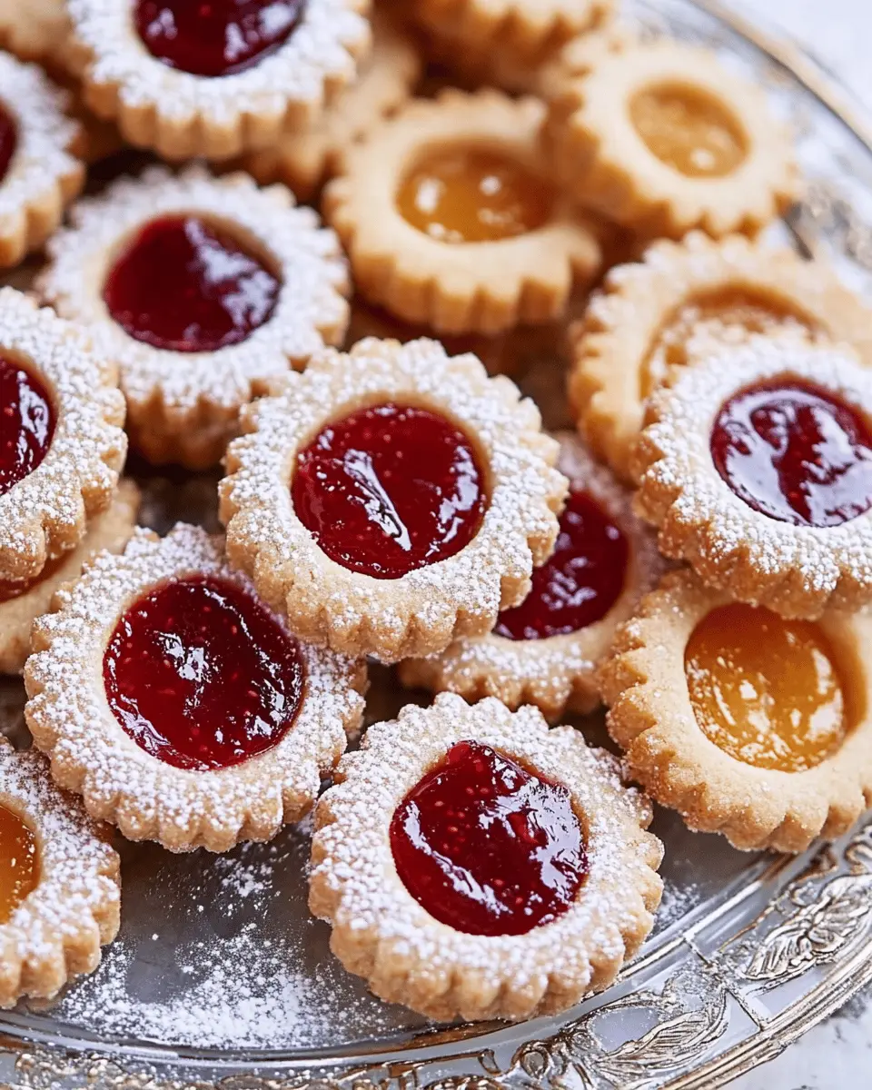 Rezept für mit Marmelade gefüllte Kekse First Image First Image