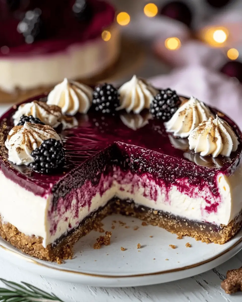Glühwein Käsekuchen mit Spekulatius Boden: Indulgent Holiday Delight