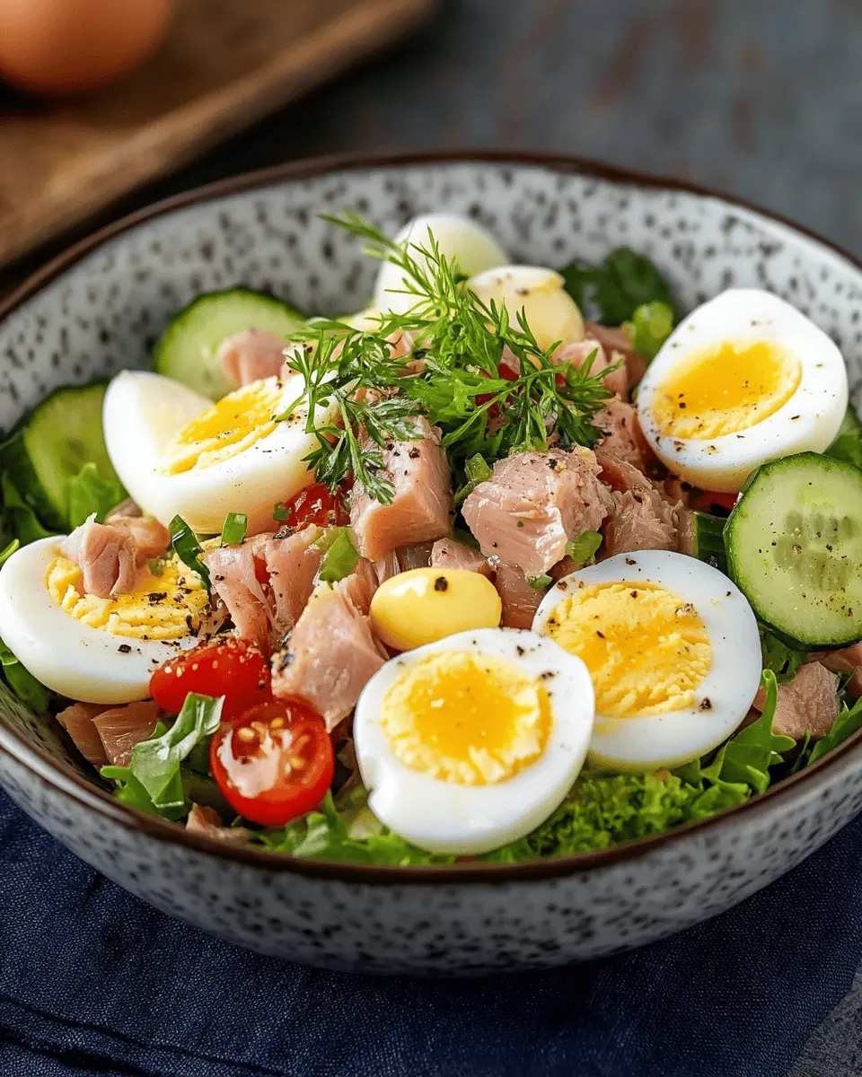 Eier-Gurken-Thunfischsalat First Image First Image