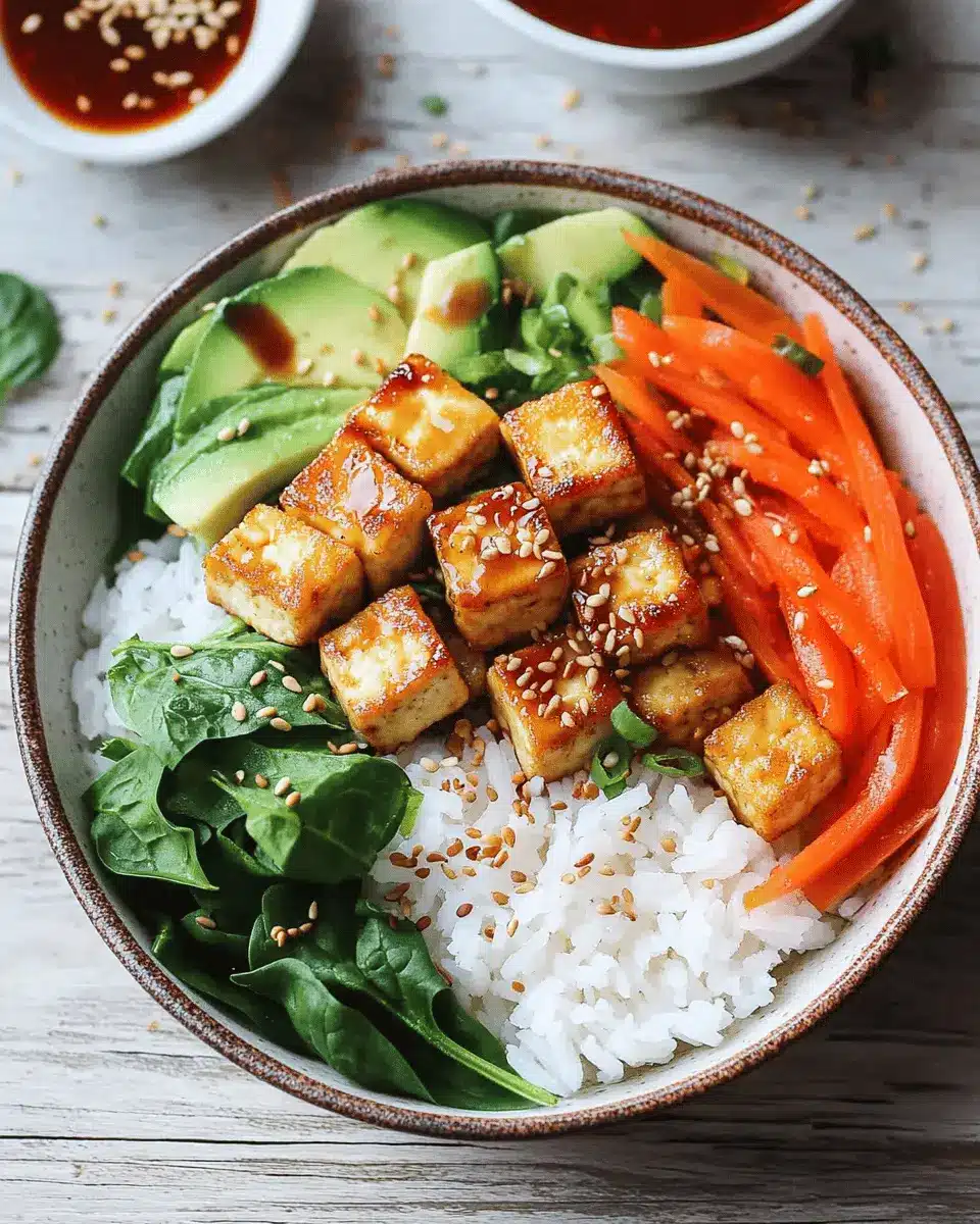 Vegane Reis Bowl mit Knuspertofu: Easy, Wholesome Bliss!