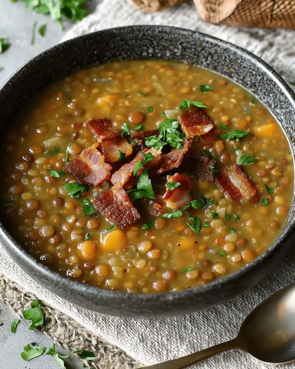 Linsensuppe mit Speck: Irresistibly Cozy Comfort in a Bowl