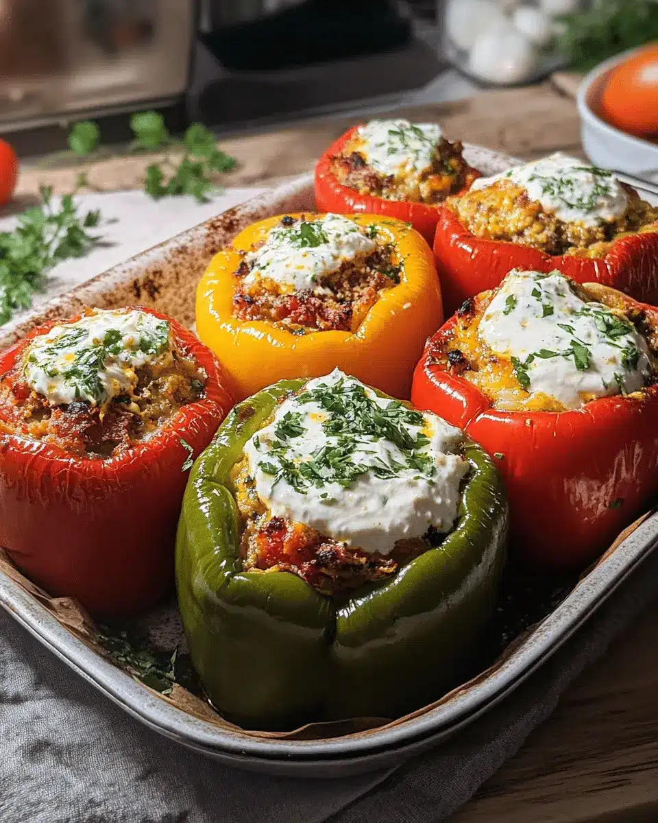 Gefüllte Paprika mit Joghurtsauce: A Cozy, Comforting Delight