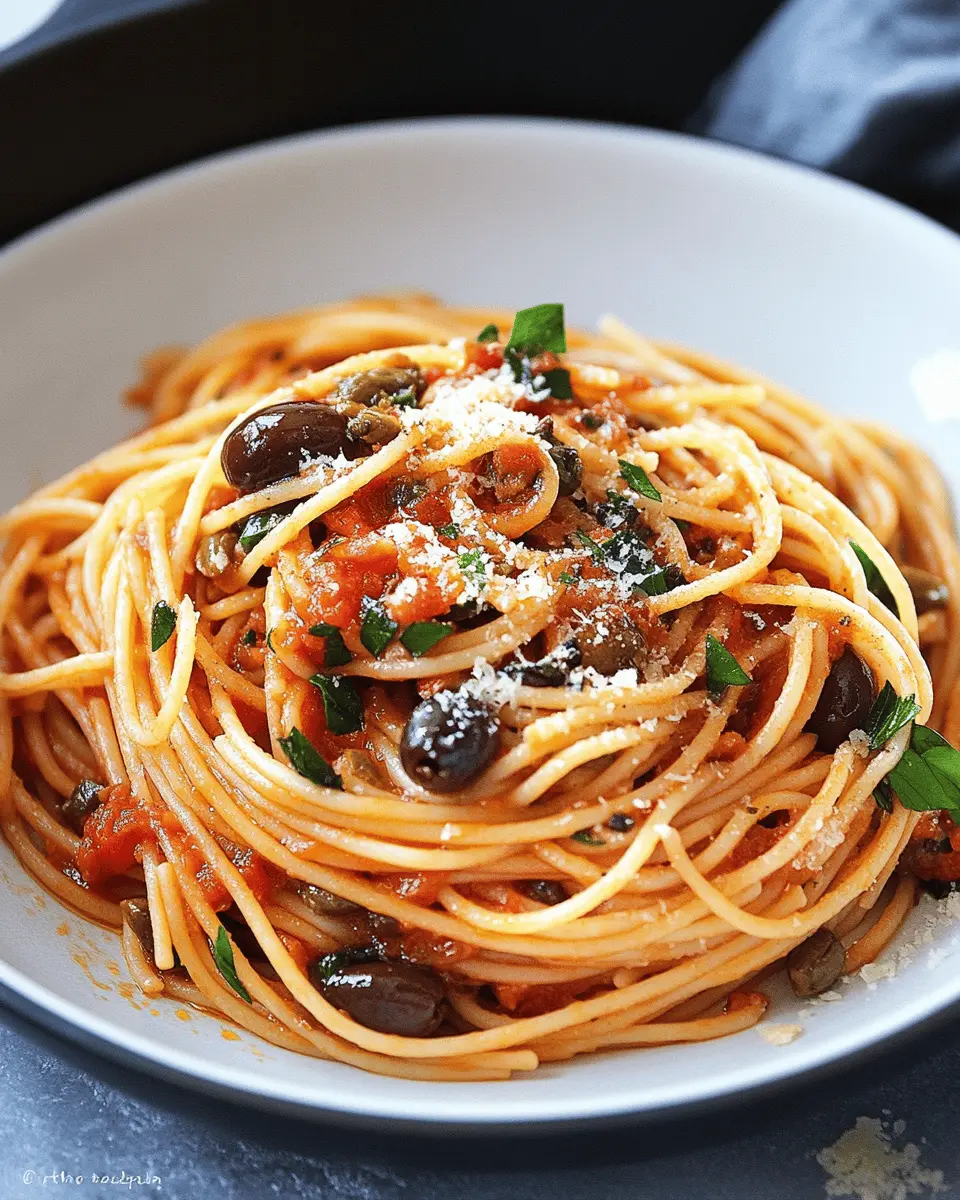 Puttanesca Pasta mit Sardellen: Irresistibly Bold Italian Flavor