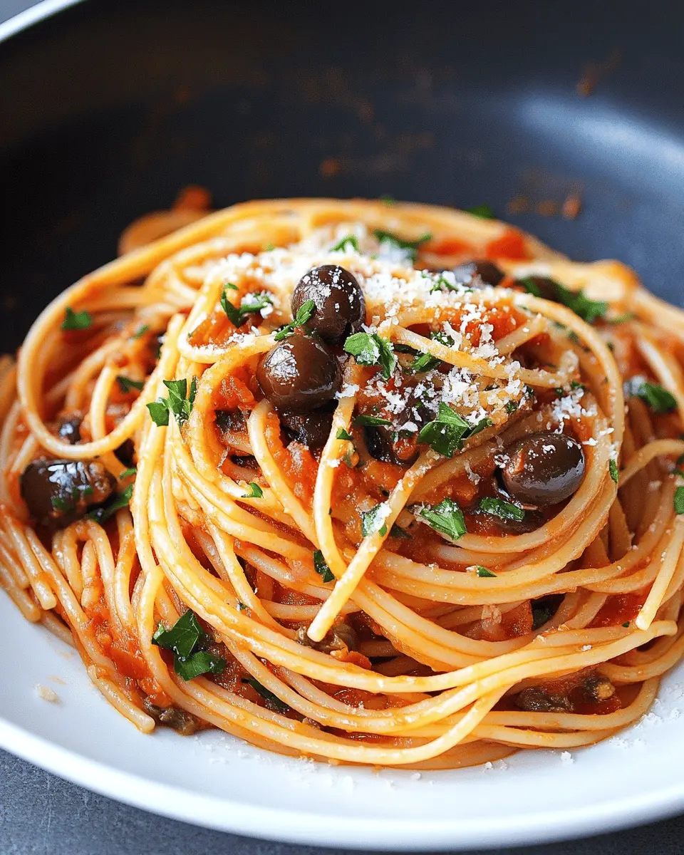 Puttanesca Pasta mit Sardellen: Irresistibly Bold Italian Flavor