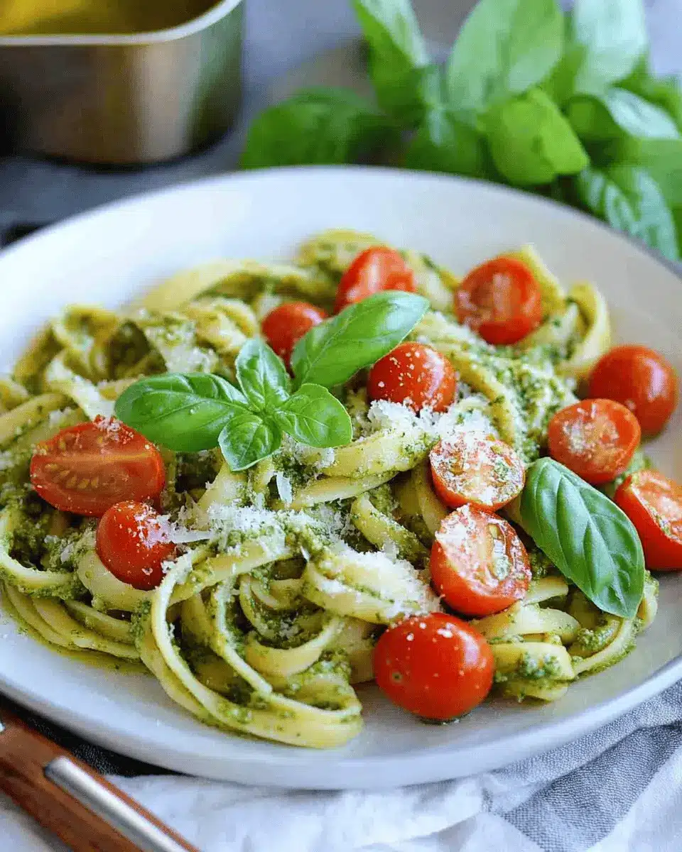 Nudeln mit Pesto aufpeppen