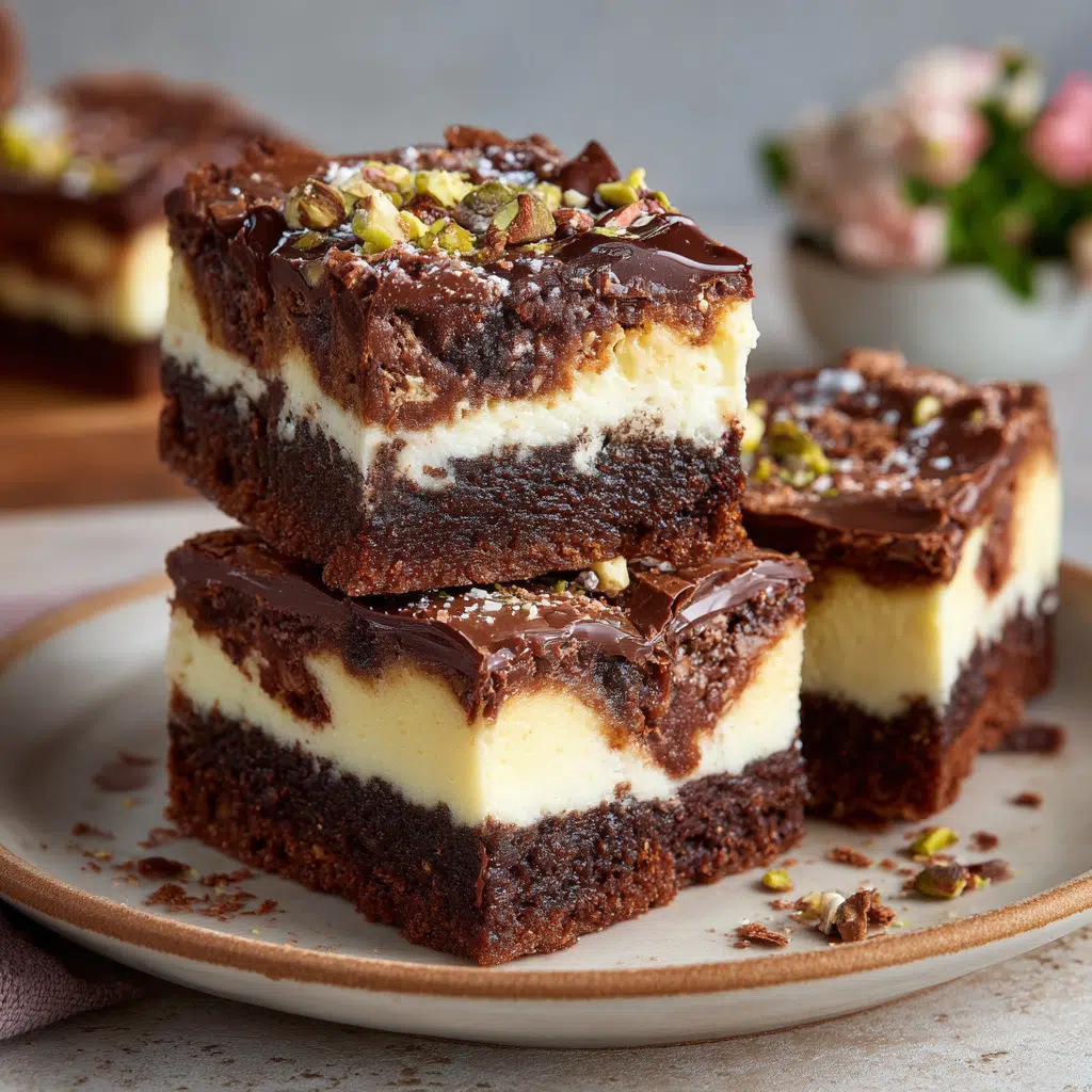 Käsekuchen Brownies mit Frischkäse und Schokolade: Pure Indulgence
