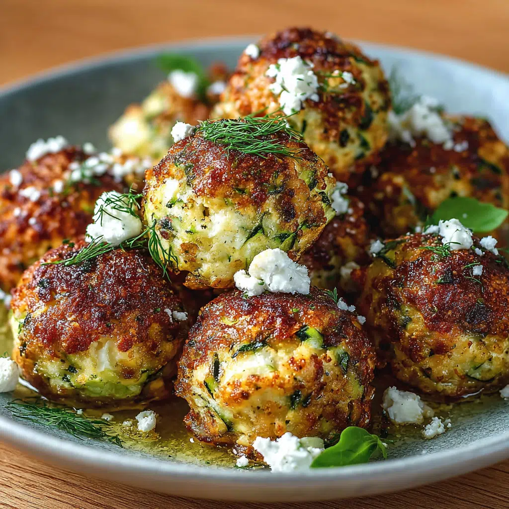 Knusprige Zucchini-Feta-Bällchen aus dem Ofen: Easy & Yummy!