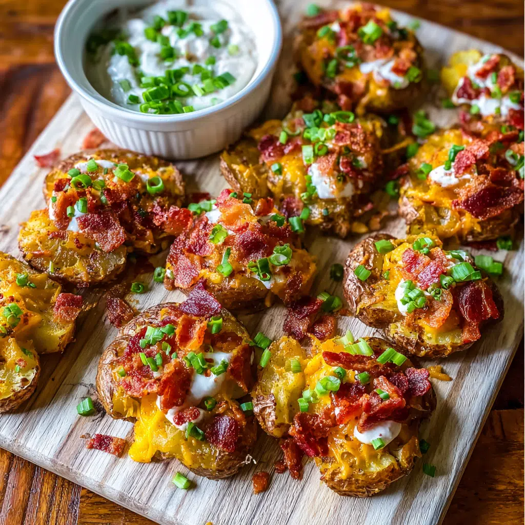 Crispy Smashed Loaded Potatoes: Irresistibly Indulgent Bites