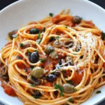 Puttanesca Pasta mit Sardellen – Ein würziger Klassiker aus Italien First Image First Image