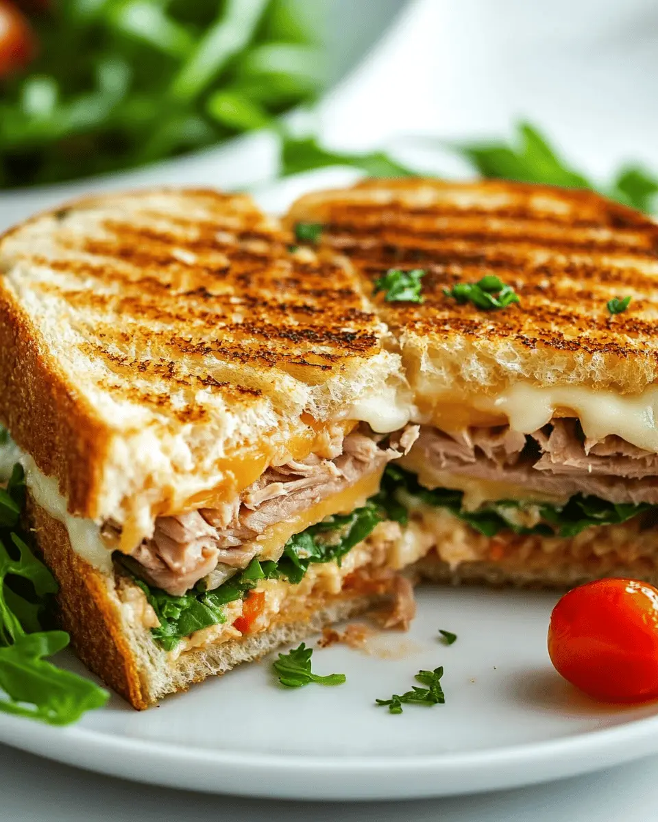 Gegrillter Thunfisch-Käse-Sandwich: Irresistibly Melty Goodness