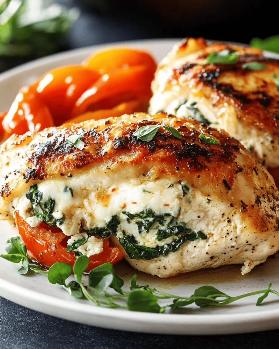 Gefülltes Hähnchen mit gerösteter Paprika: Irresistibly Cheesy Delight