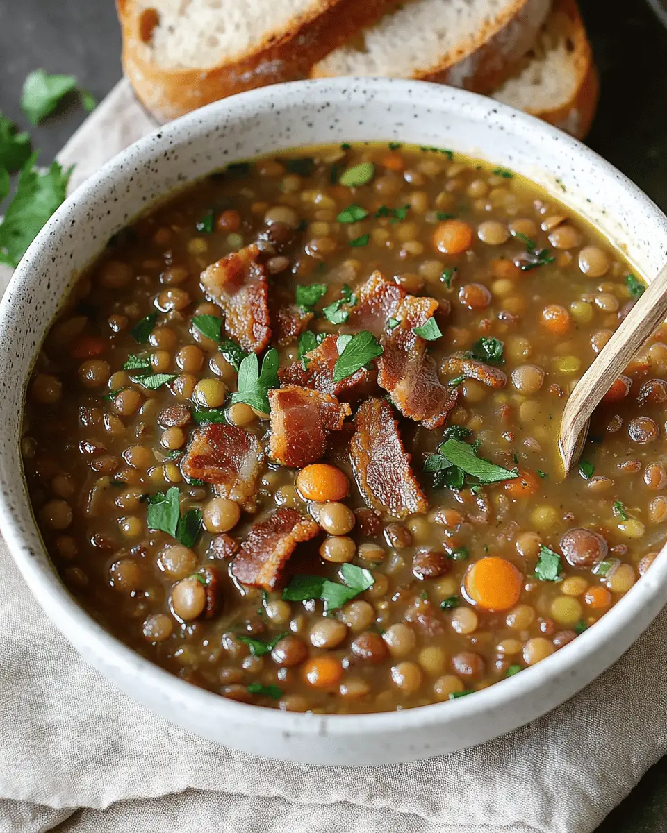 Linsensuppe mit Speck: Irresistibly Cozy Comfort in a Bowl
