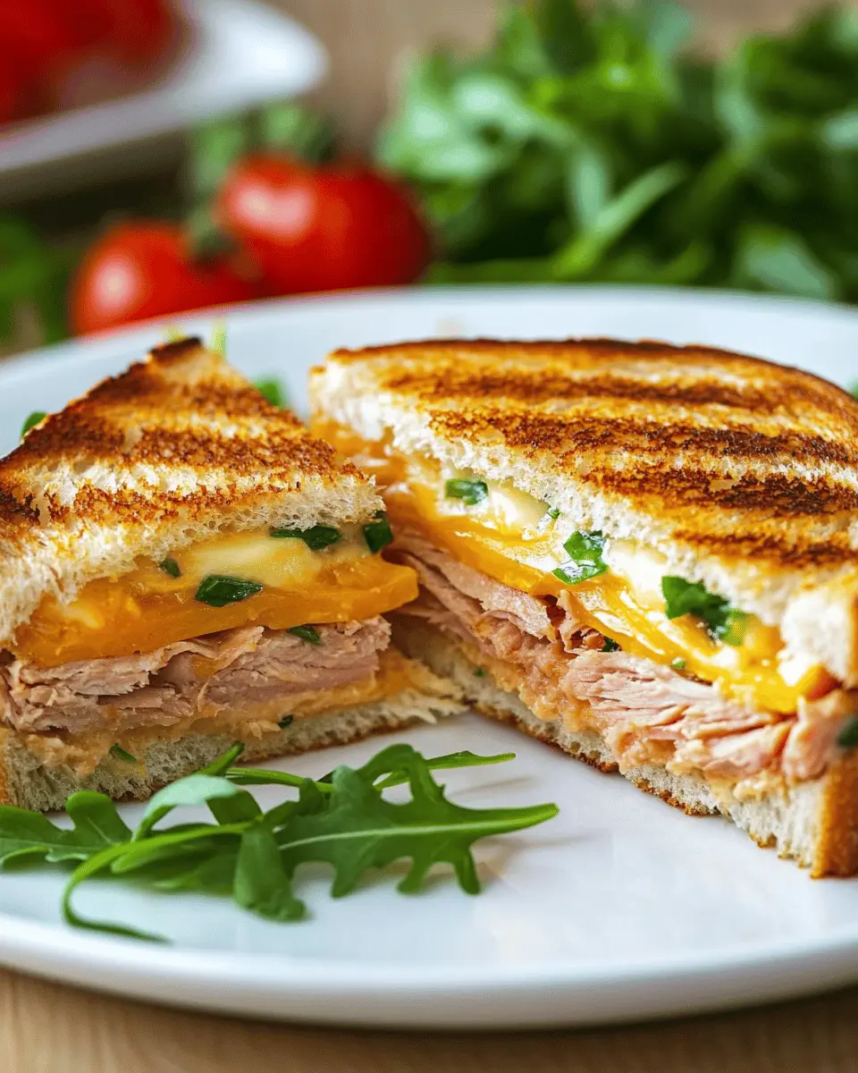 Gegrillter Thunfisch-Käse-Sandwich: Irresistibly Melty Goodness