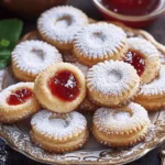Rezept für mit Marmelade gefüllte Kekse First Image First Image