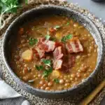 Linsensuppe mit Speck First Image First Image