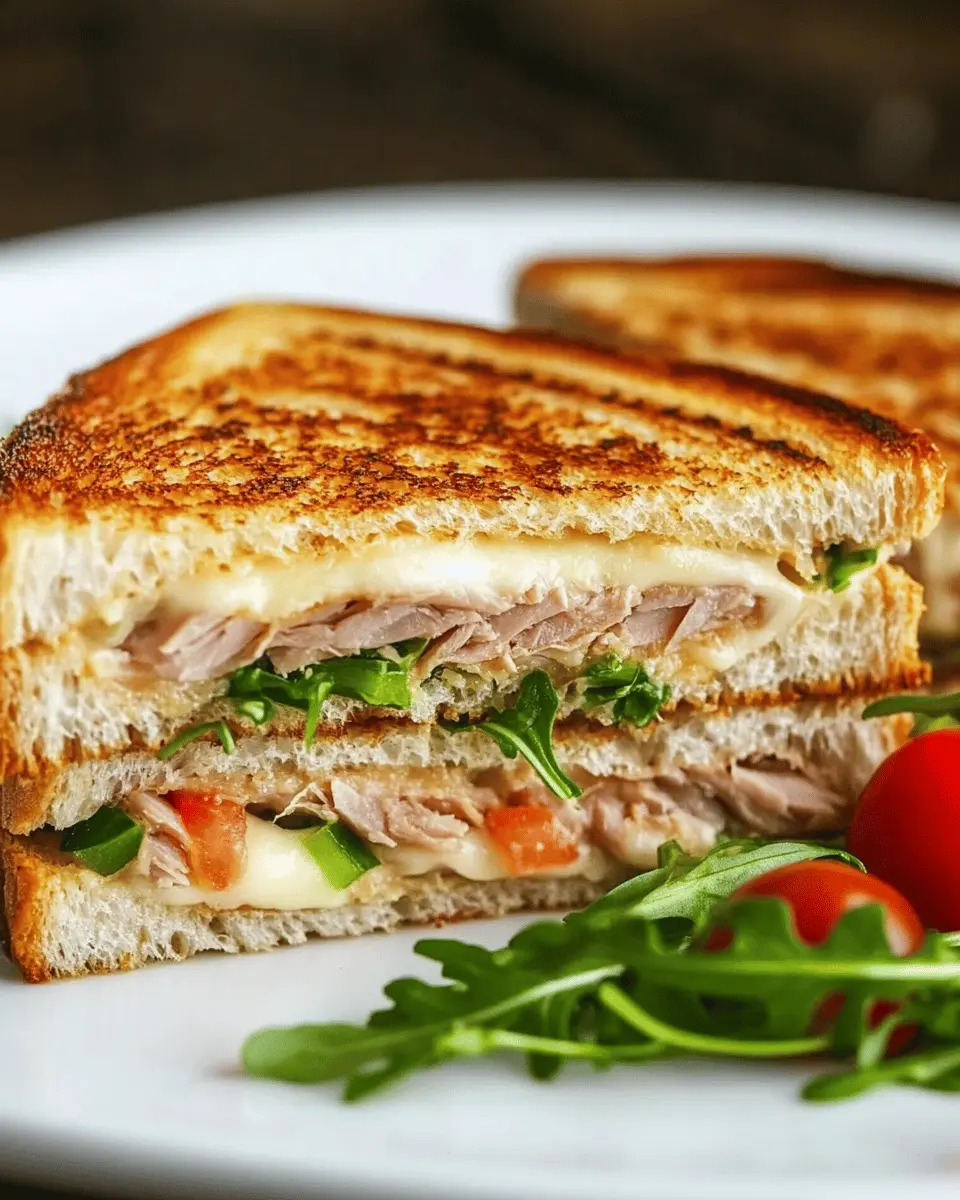 Gegrillter Thunfisch-Käse-Sandwich: Irresistibly Melty Goodness