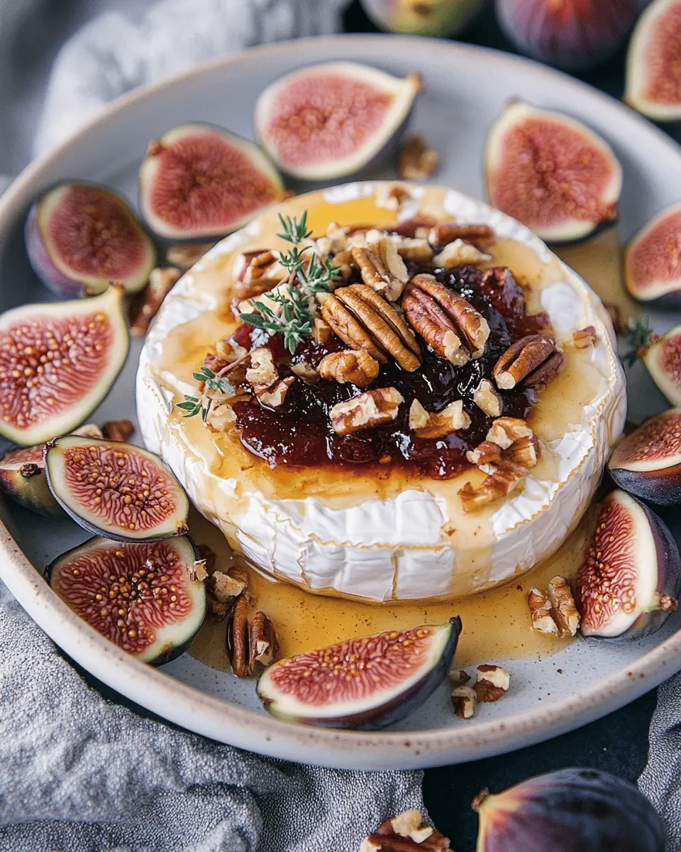 Feigen-Pekan-Nuss-Baked Brie First Image First Image