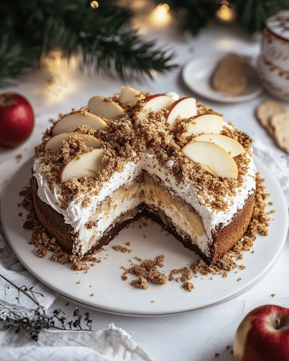 Rezept für Spekulatius-Maulwurfkuchen: Festive Apple Delight