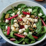 Spinat-Rhabarbersalat mit Feta First Image First Image