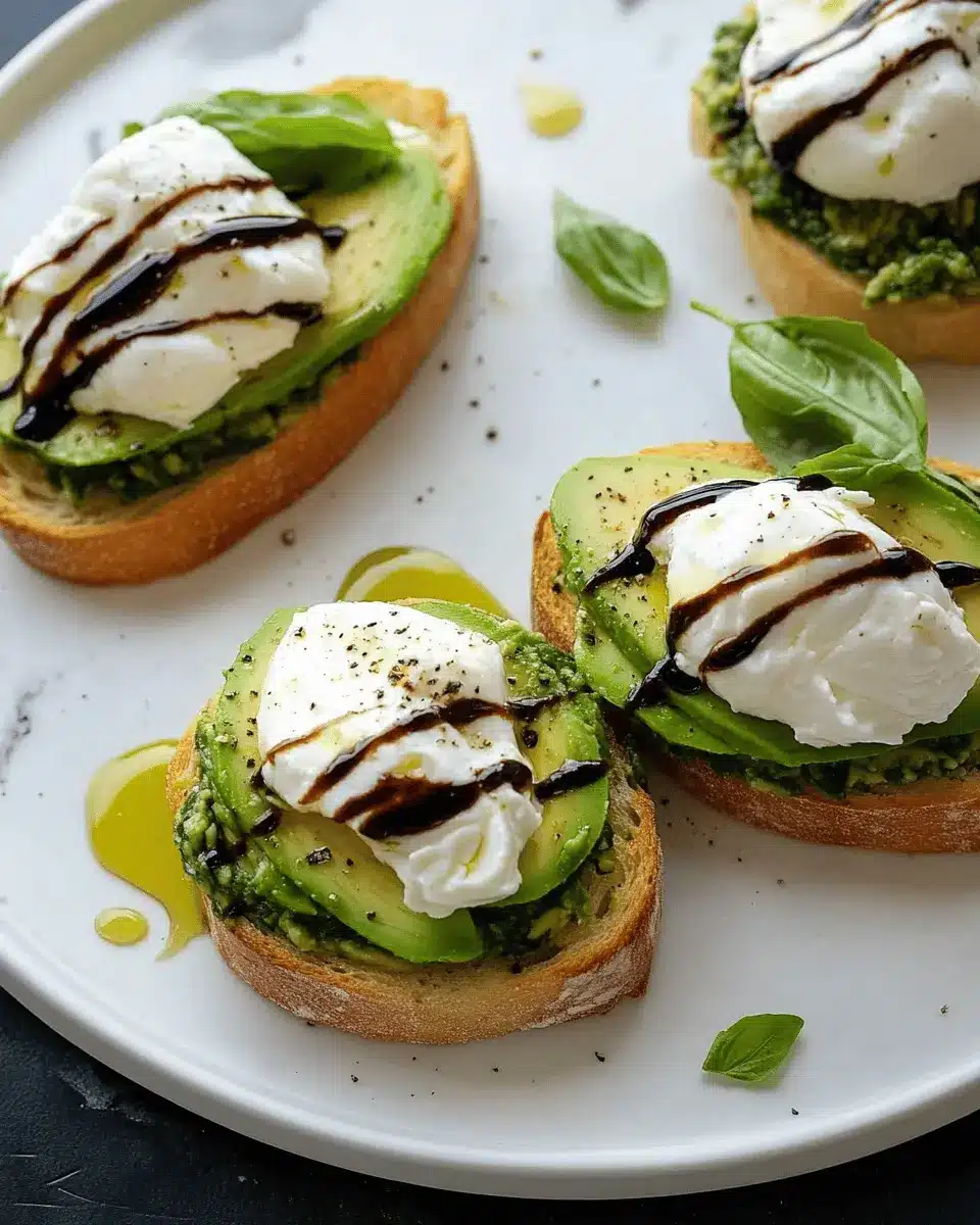 Avocado Burrata Bruschetta: A Juicy Twist for Your Tastebuds