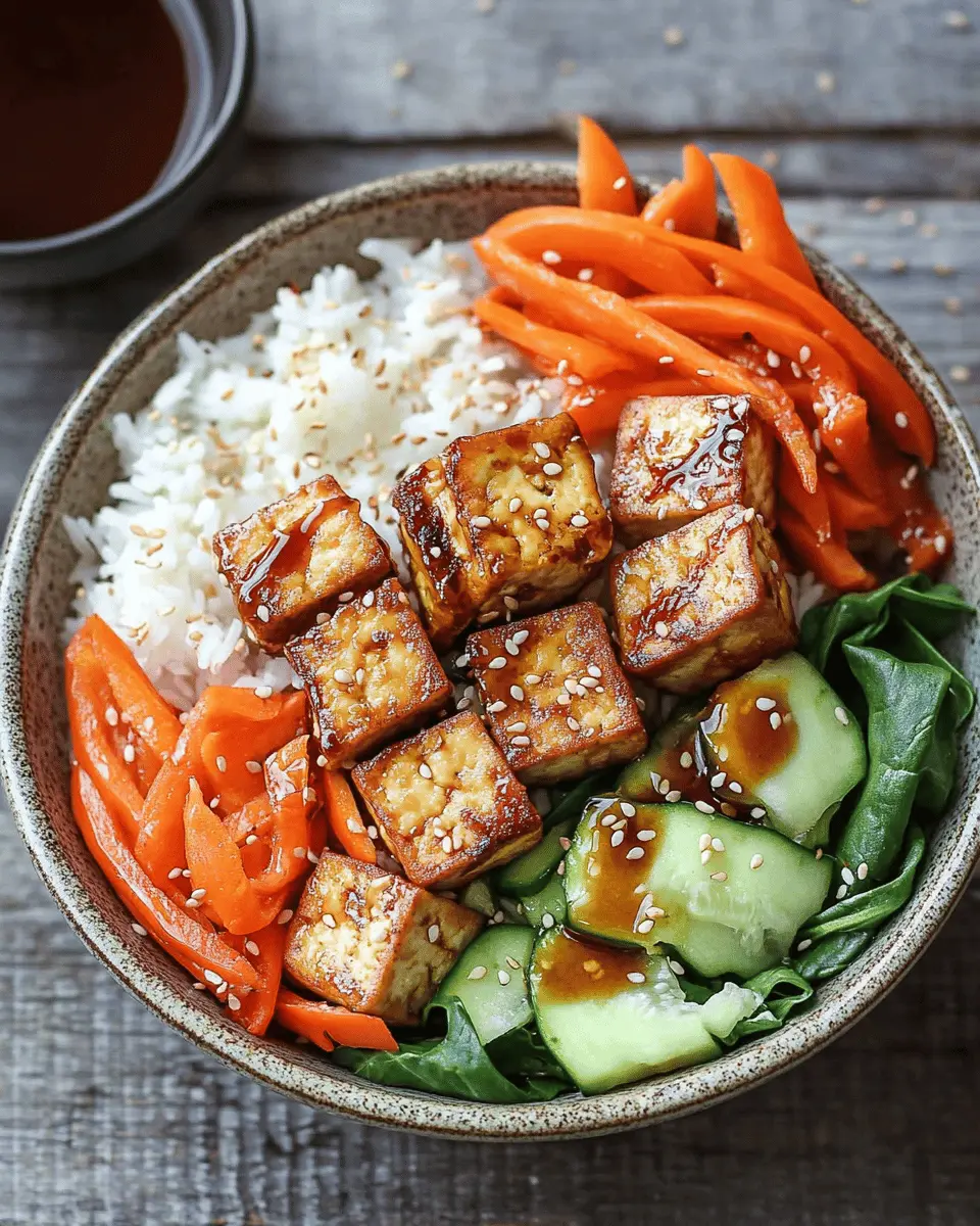 Vegane Reis Bowl mit Knuspertofu First Image First Image