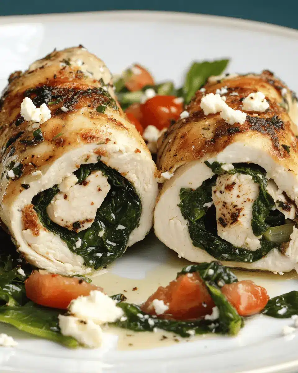 Spinat-Feta-Hähnchenrollen: Irresistibly Juicy & Easy to Make