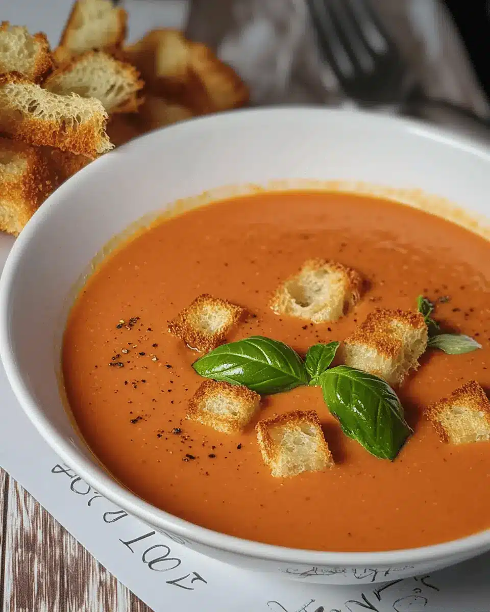 Hausgemachte Tomaten-Bisque