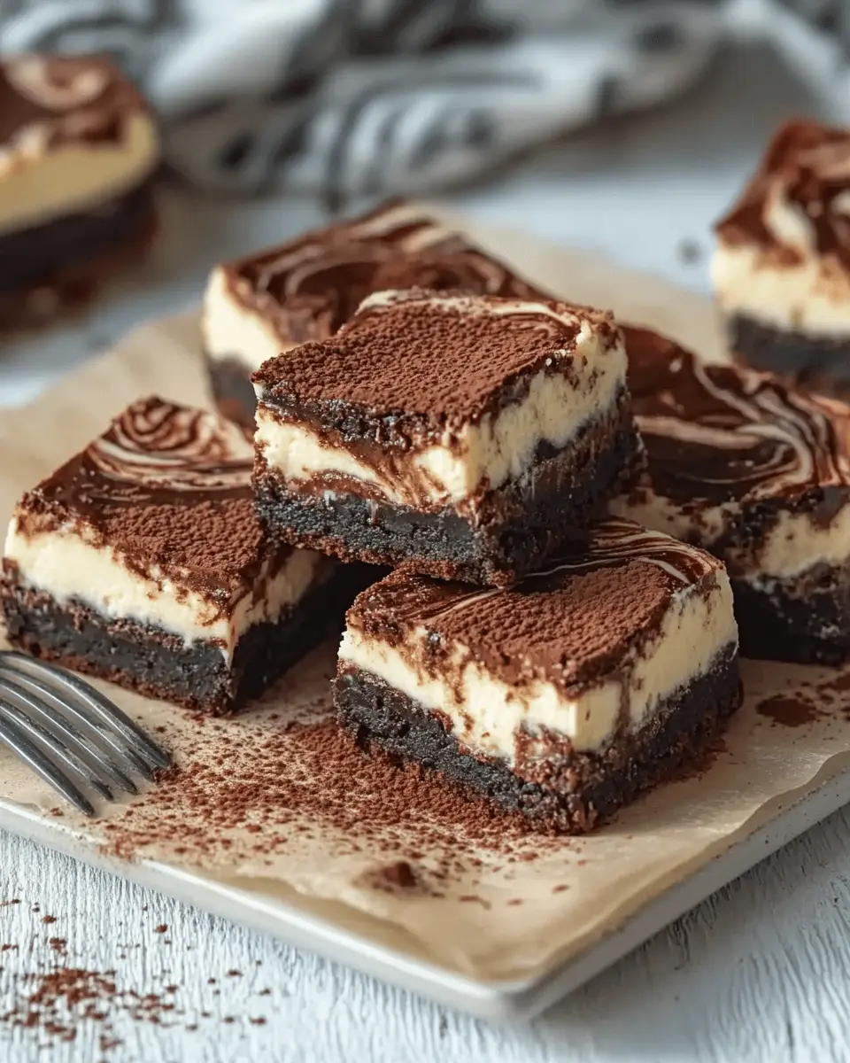 Käsekuchen Brownies mit Frischkäse und Schokolade: Pure Indulgence