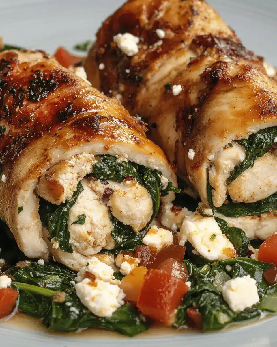 Spinat-Feta-Hähnchenrollen: Irresistibly Juicy & Easy to Make