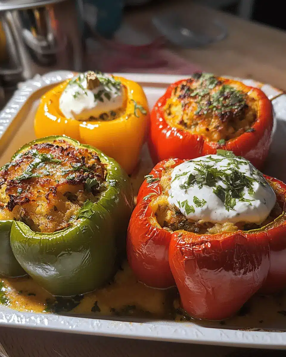 Gefüllte Paprika mit Joghurtsauce: A Cozy, Comforting Delight