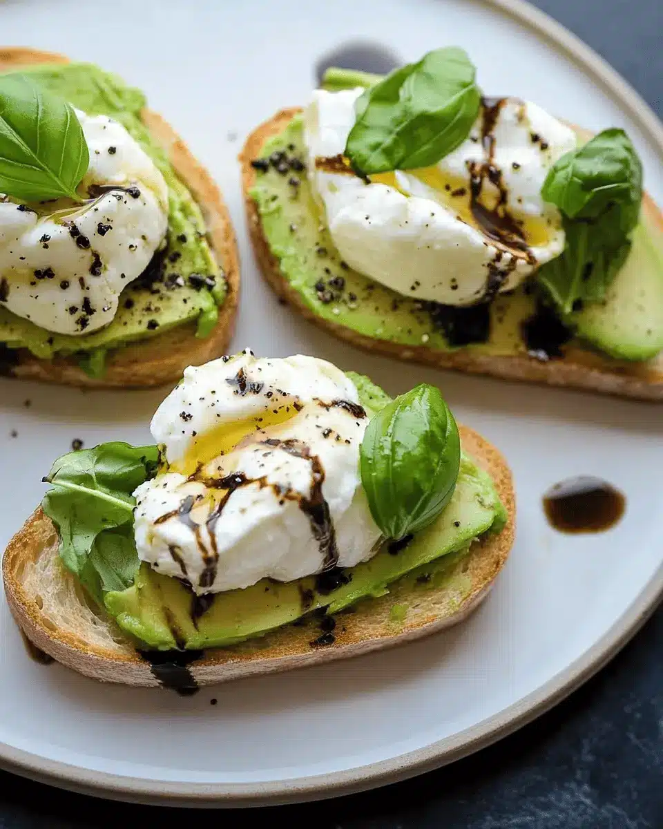 Avocado Burrata Bruschetta